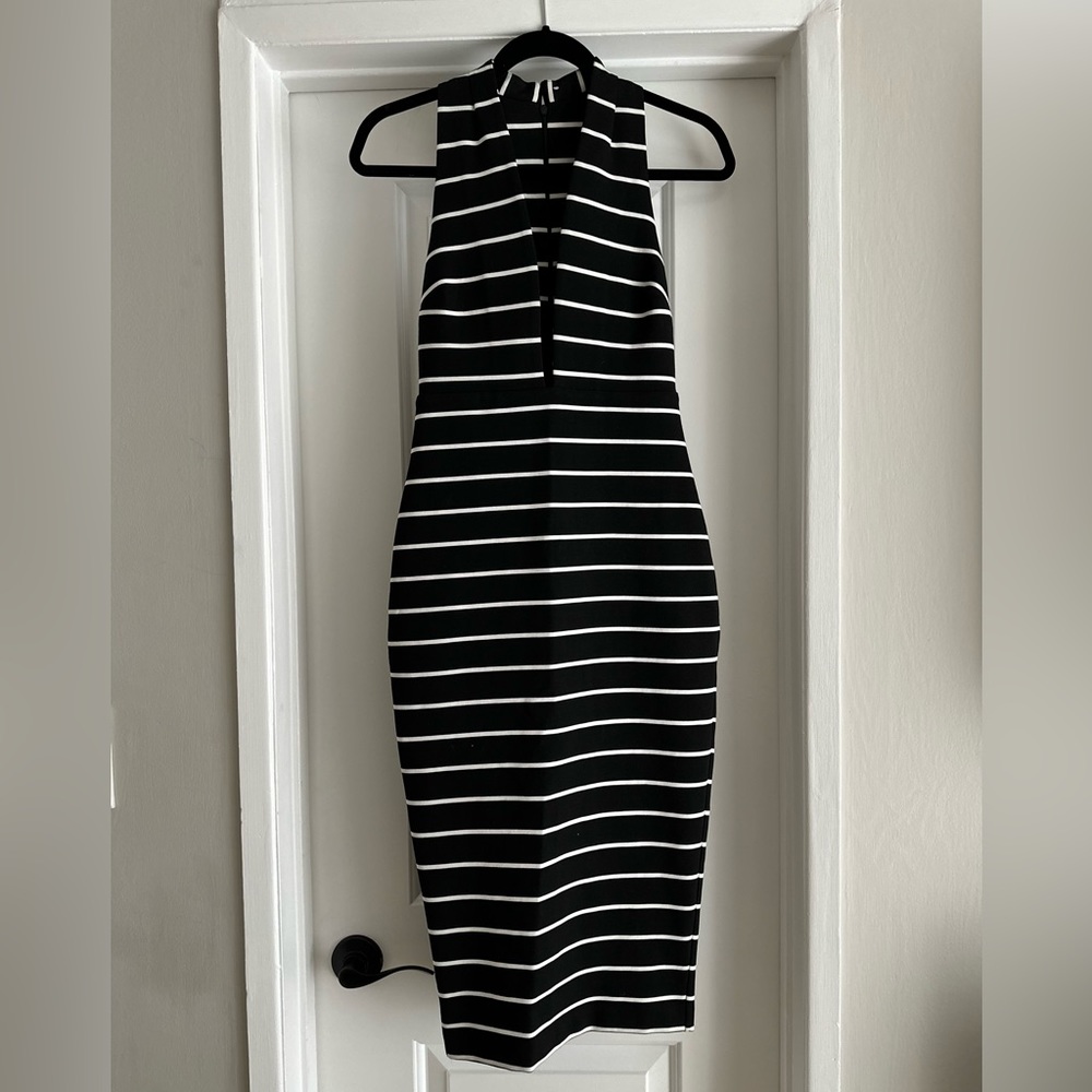 Bec & Bridge striped midi dress.